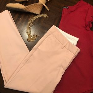 Worthington- Light Pink, Ankle-Length Trousers